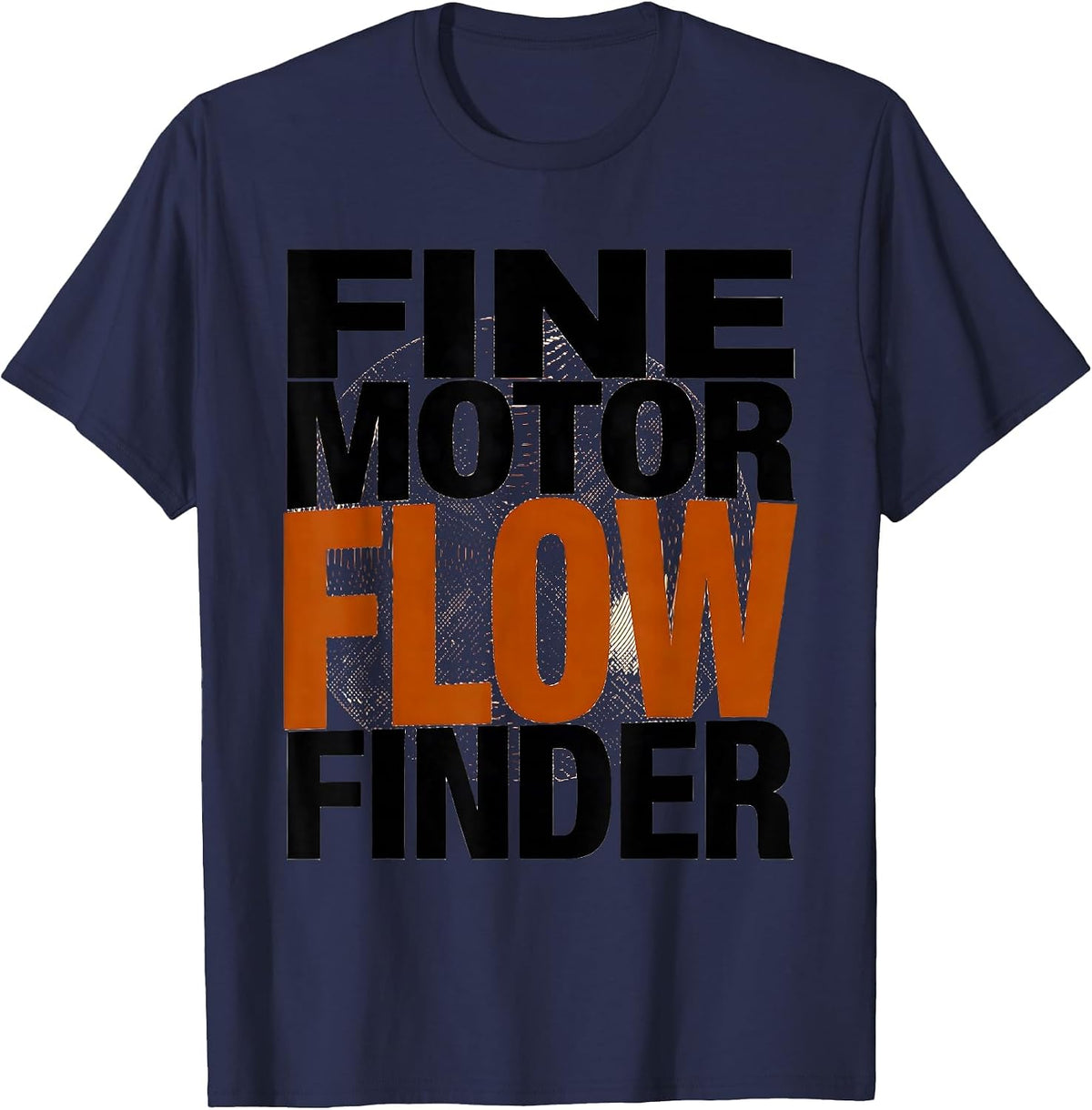 Fine Motor Flow Finder Playful Occupational Therapy Sensory T-Shirt - Navy Blue