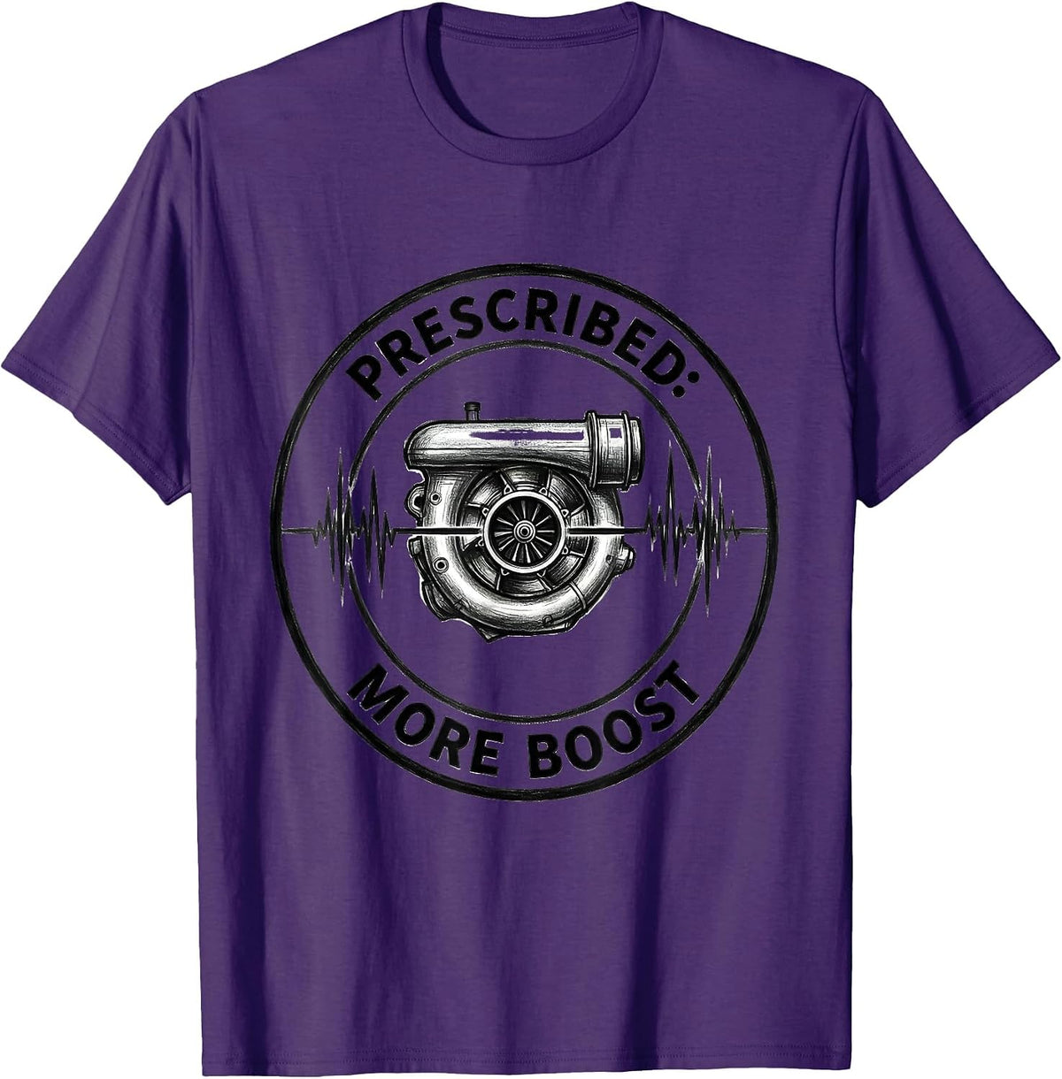 Men's More Boost Monochromatic Auto Enthusiast Humor Car Guy Gift T-Shirt - Purple