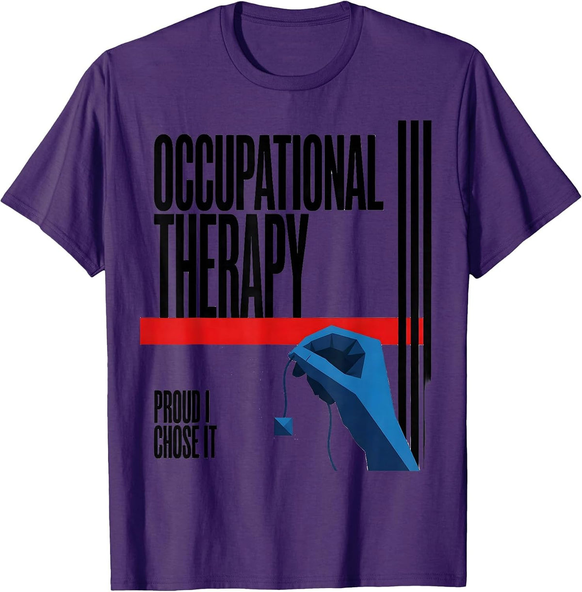 Occupational Therapy Proud I Chose It Modernist OT Gift T-Shirt - Purple