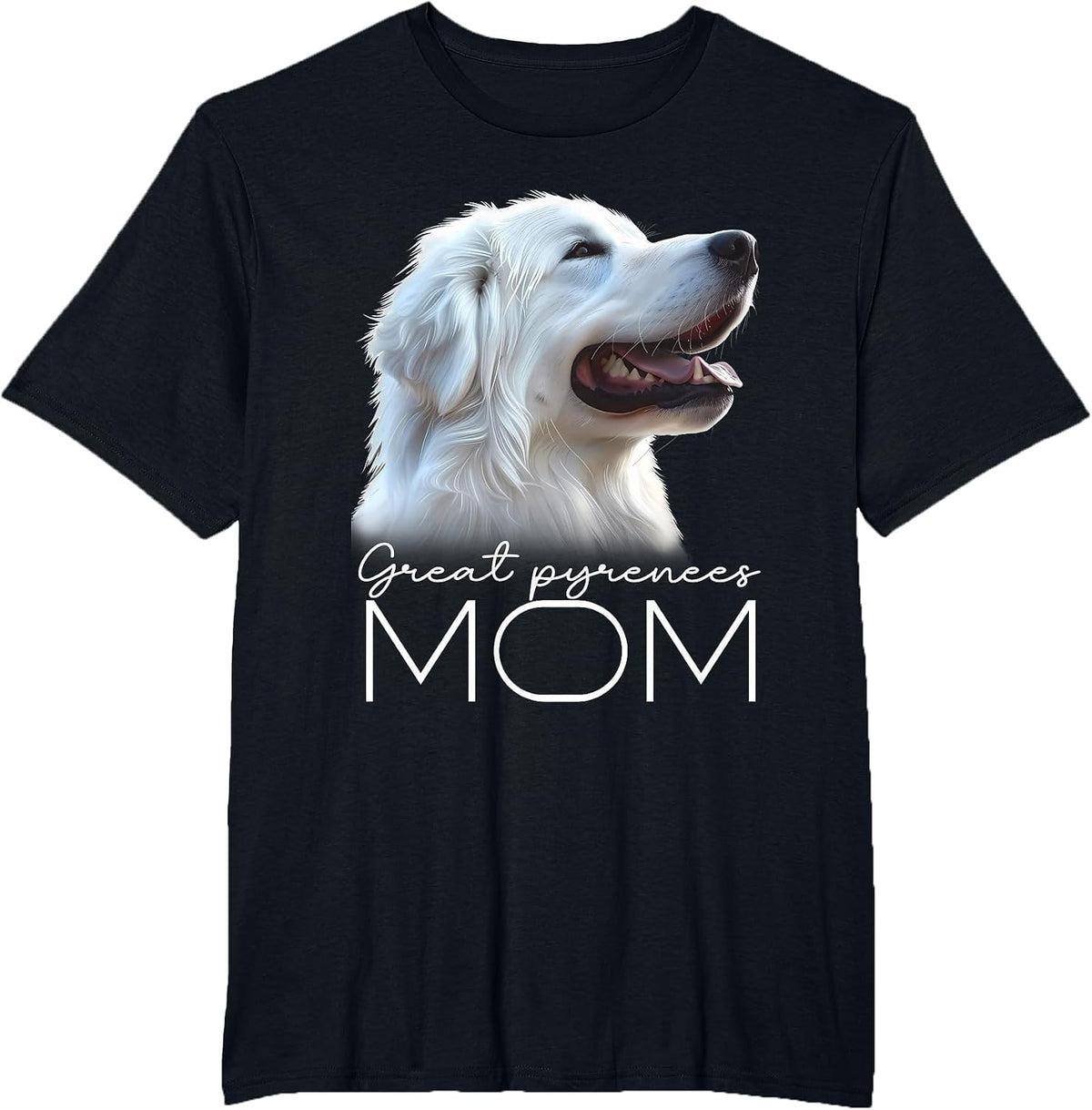 Great Pyrenees Mom T-Shirt - Black