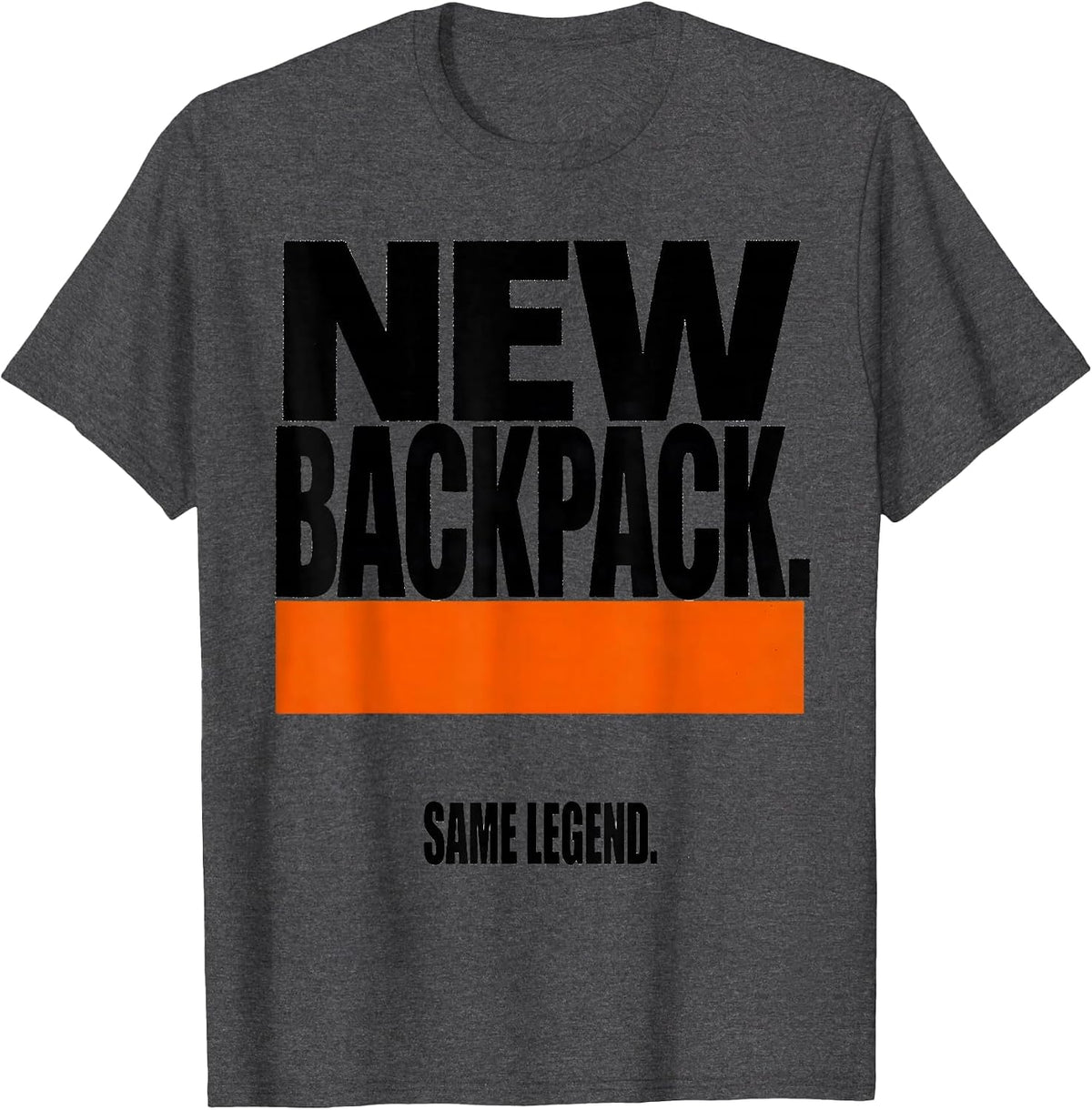 Men's New Backpack Same Legend Funny Teacher Back To School First T-Shirt - Dark Heather Grey