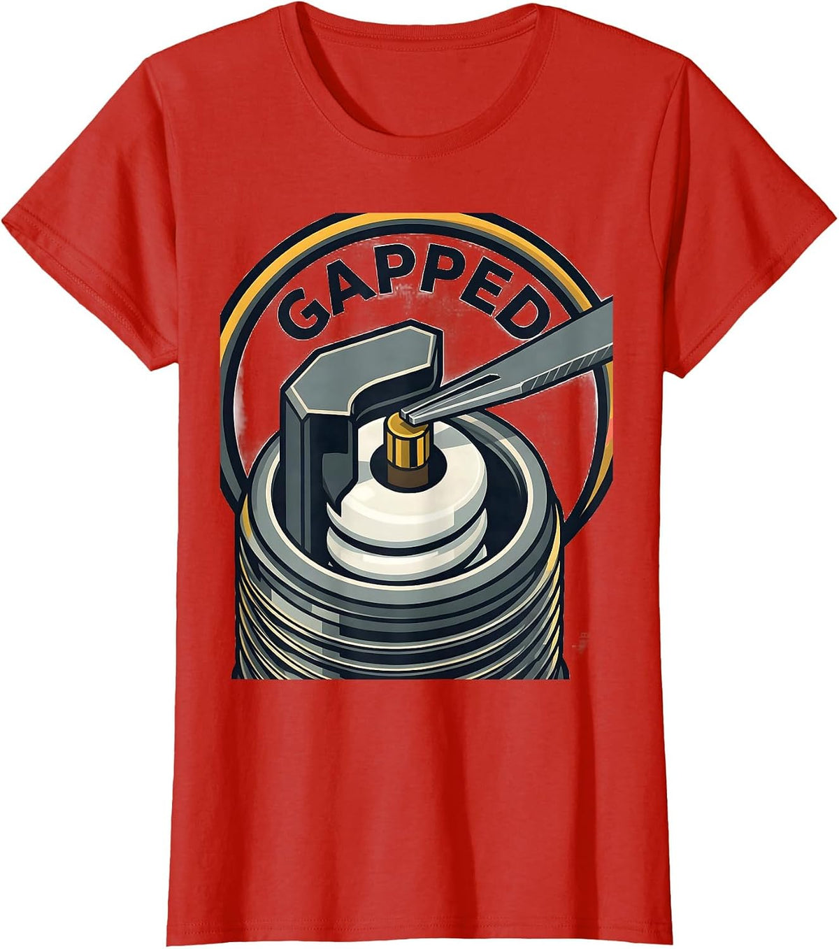 Gapped Funny Car Guy Car Enthusiast Mechanic Gift T-Shirt - Red