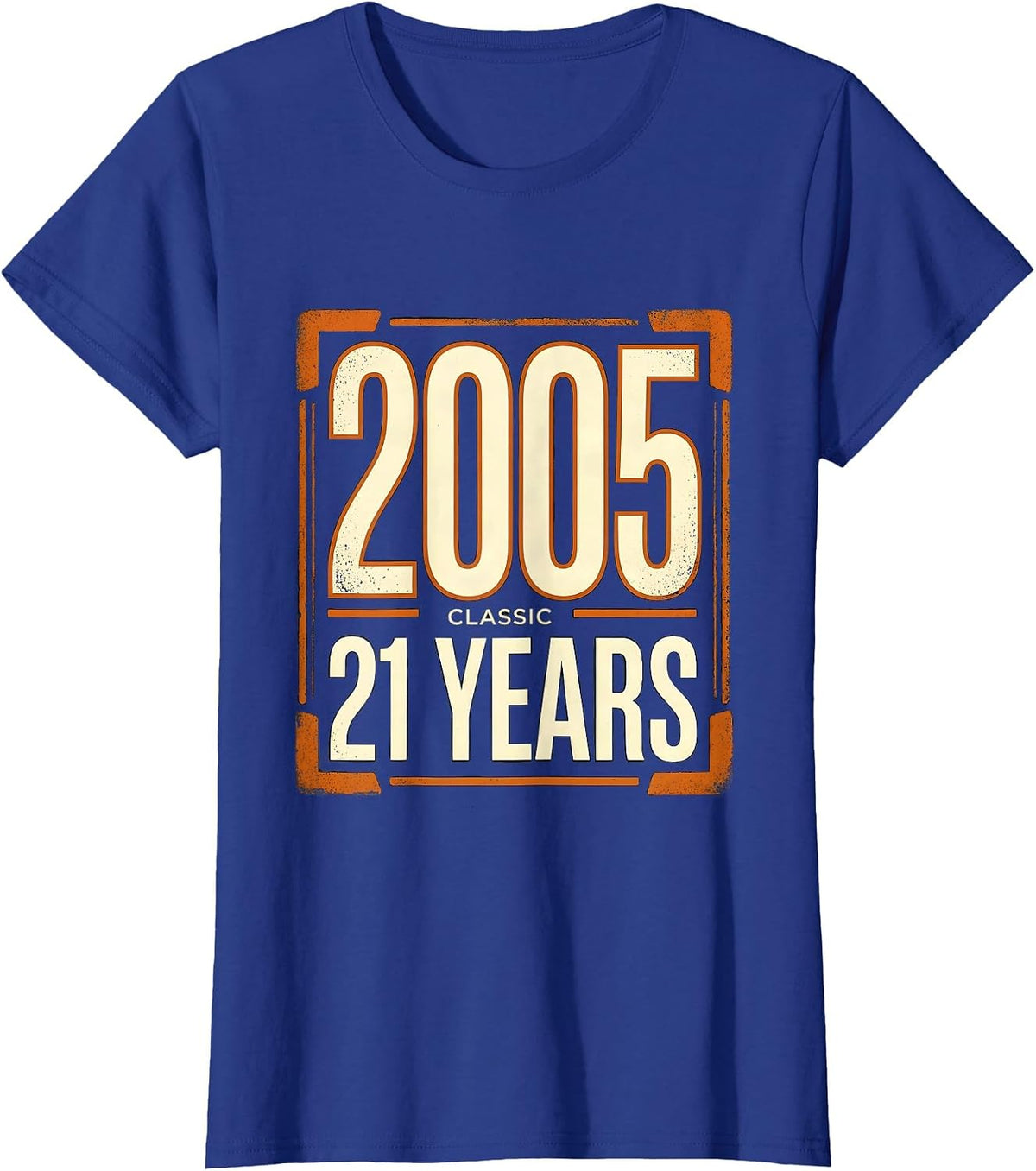 Women's Classic 2005 21 Years Vintage Birthday Gift 21st Milestone T-Shirt - Royal Blue