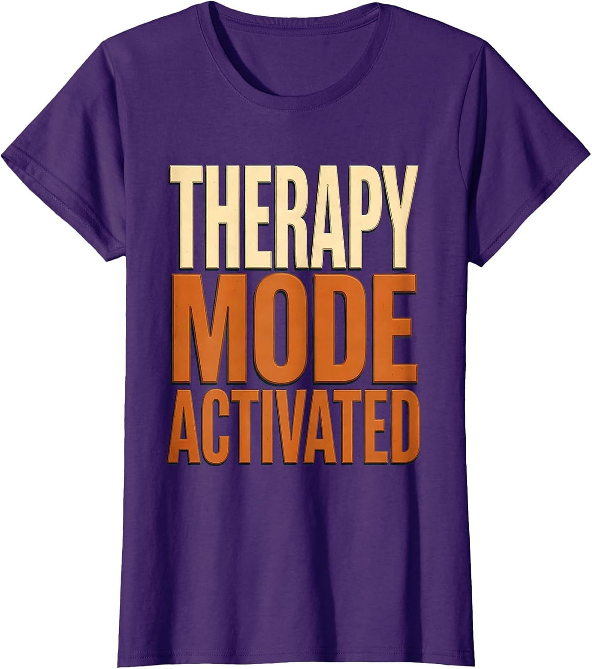 Women's Therapy Mode Activated Occupational Therapy Design T-Shirt - Purple