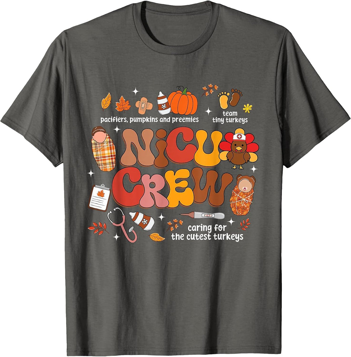 Thanksgiving T-Shirt - Asphalt Grey