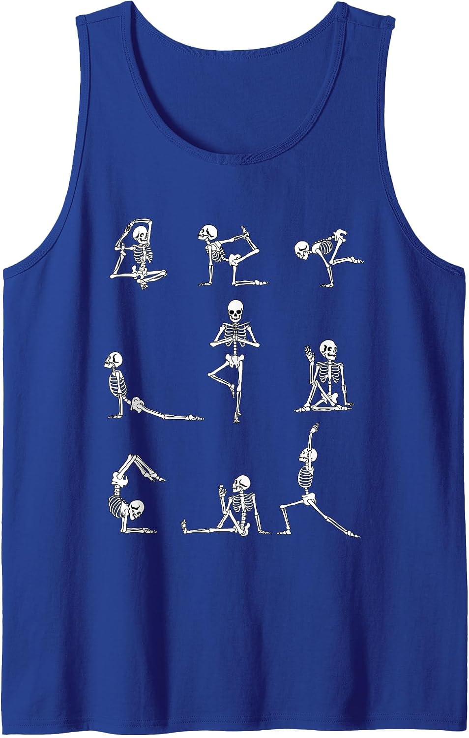 Yoga Skeleton for a Yoga Fan Tank Top - Royal Blue