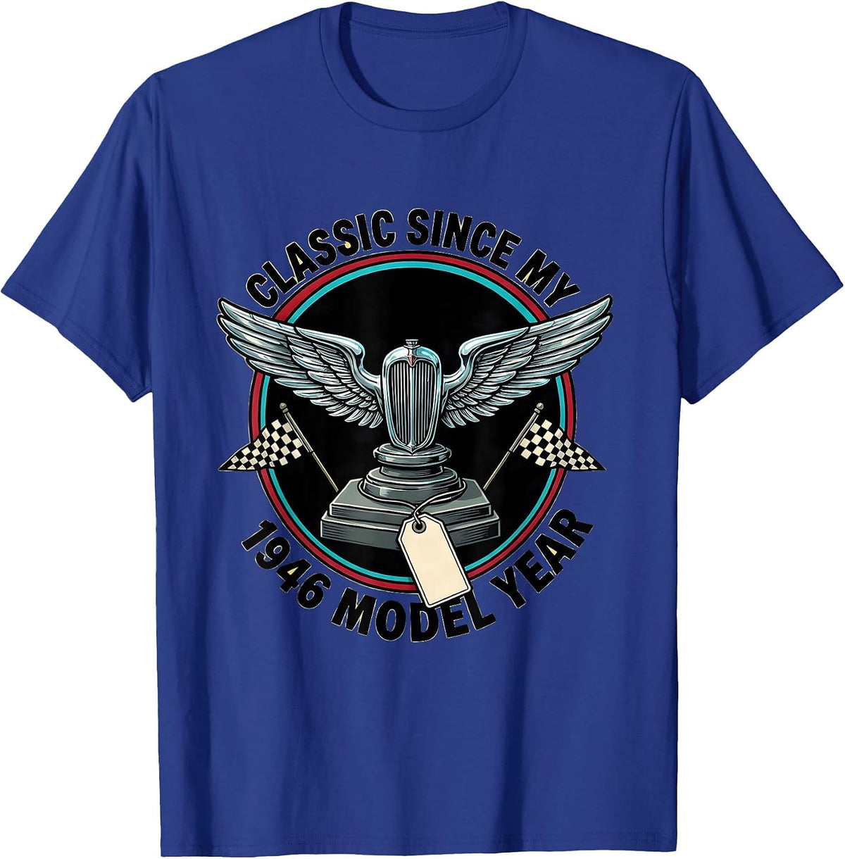 Men's Classic Since My 1946 Model Year Vintage Retro Car T-Shirt - Royal Blue