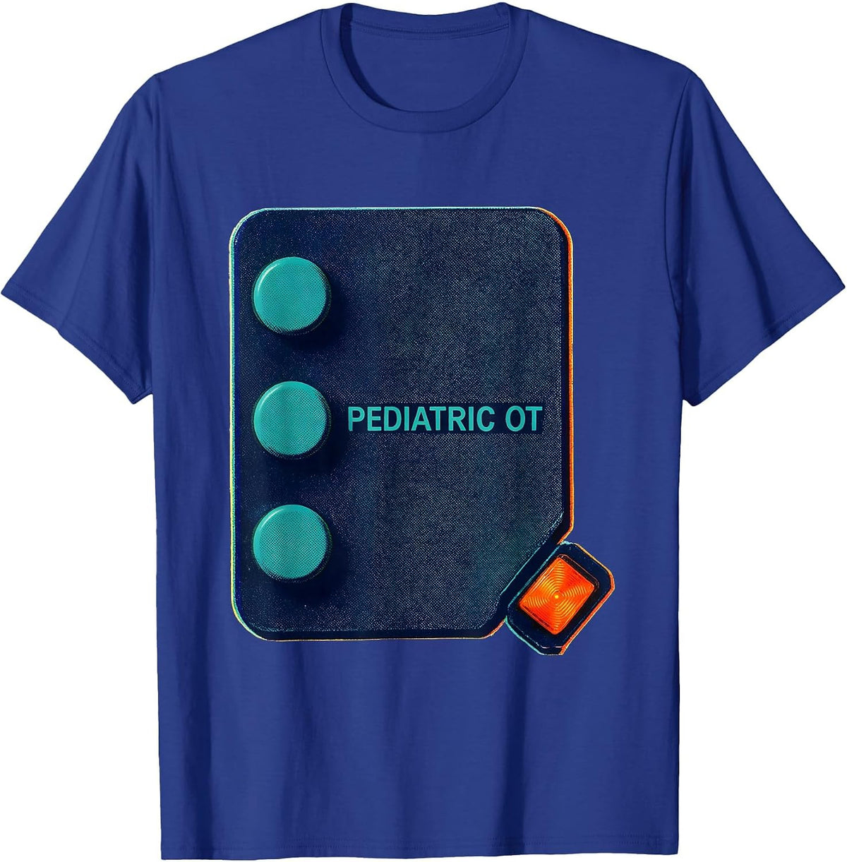 Pediatric OT Risograph Occupational Therapy Professional T-Shirt - Royal Blue