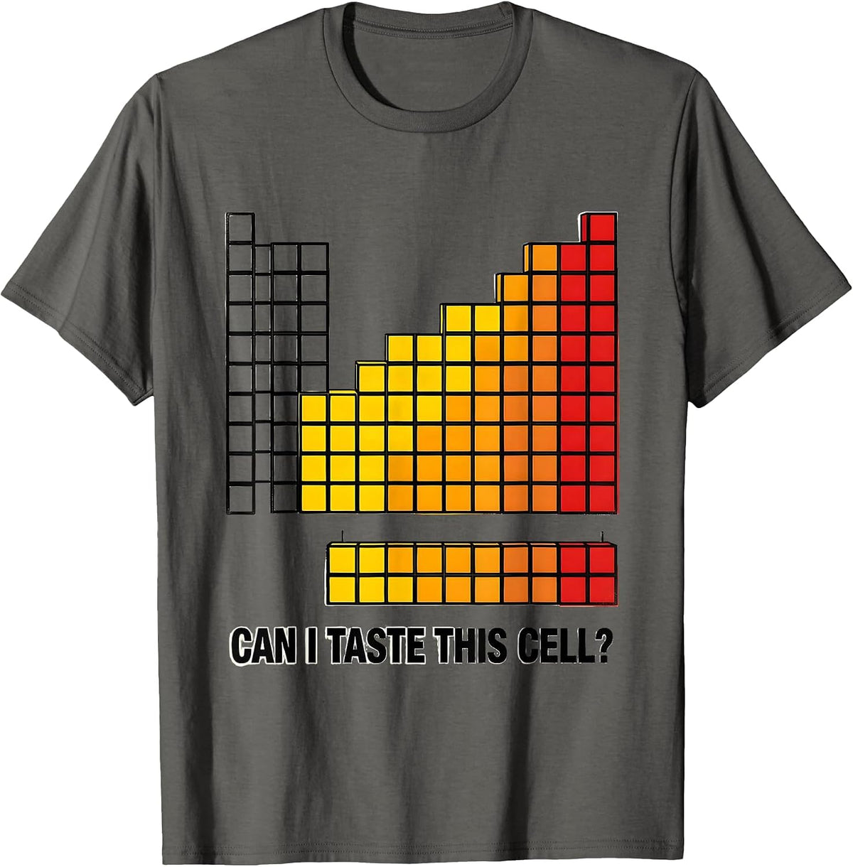 Can I Taste This Cell Funny Periodic Table Science Teacher T-Shirt - Asphalt Grey