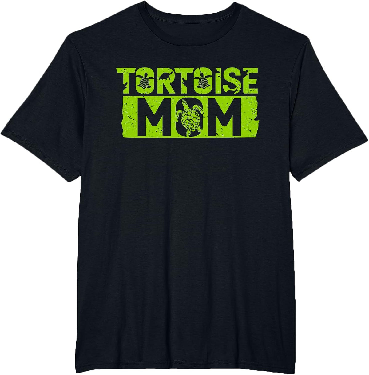 Tortoise Mom Reptiles TortoiseLover T-Shirt - Black