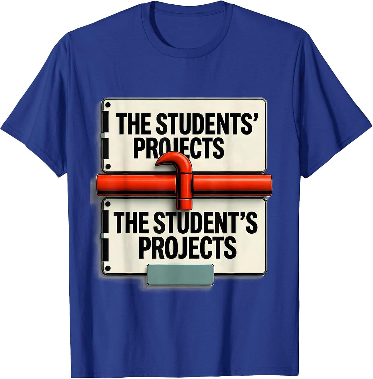 The students' projects Grammar Teacher Humor T-Shirt - Royal Blue