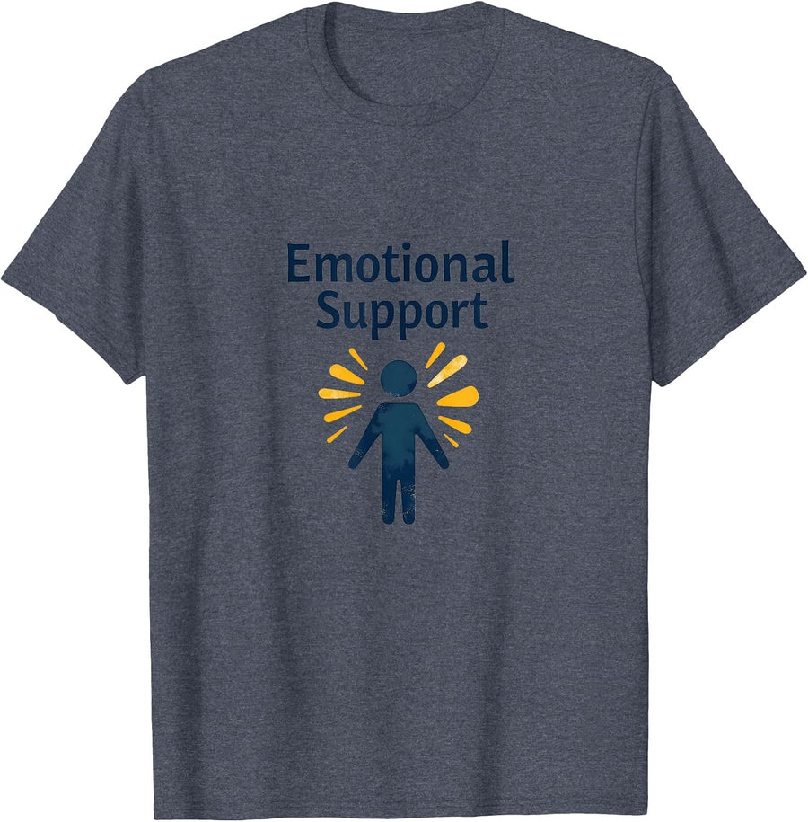 Self-Love & Mental Health T-Shirt - Heather Blue-emotional Support Icon Mental Health Wellness