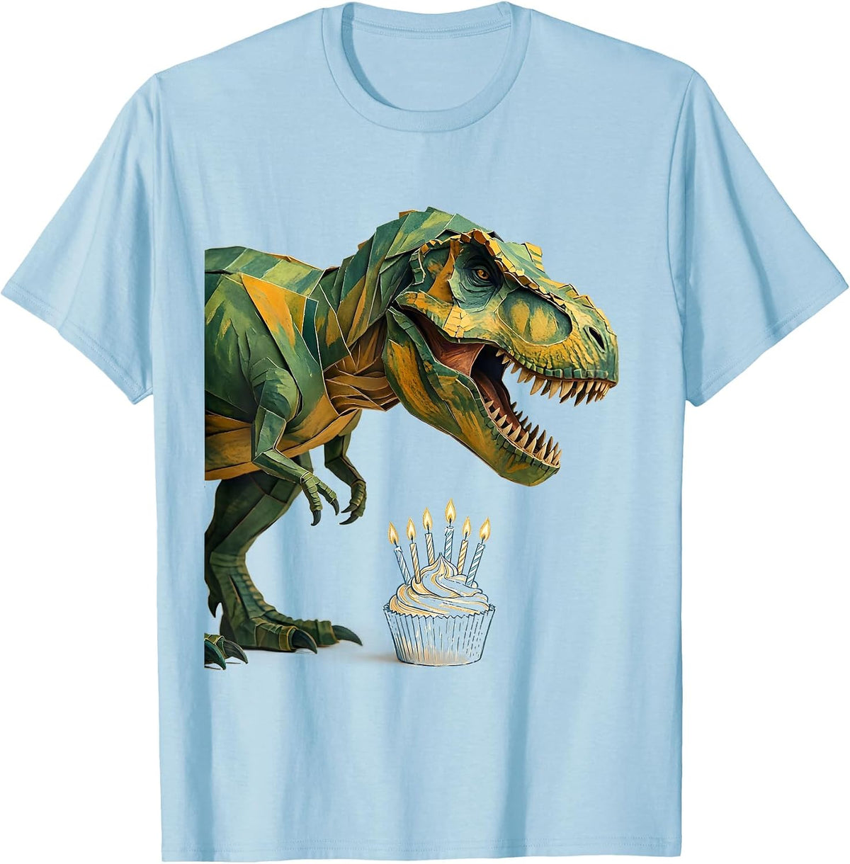 Tyrannosaur Birthday Dinosaur Kids Back To School Humor T-Shirt - Baby Blue
