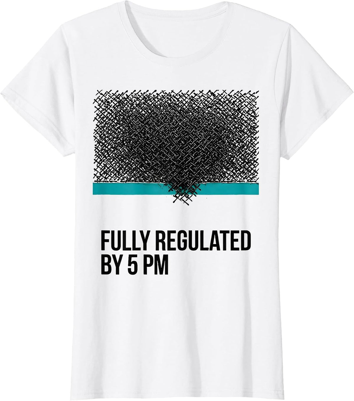 Fully Regulated By 5 PM Occupational Therapy Sensory T-Shirt - White