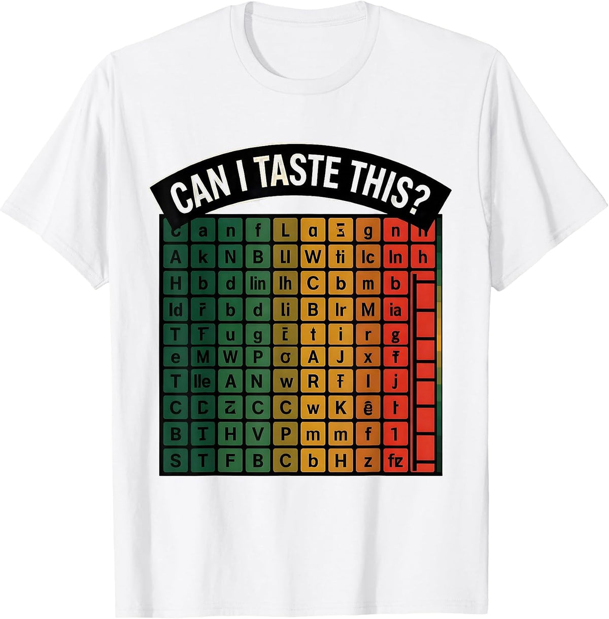 Men's Can I Taste This Funny Periodic Table Science Teacher Gift T-Shirt - White