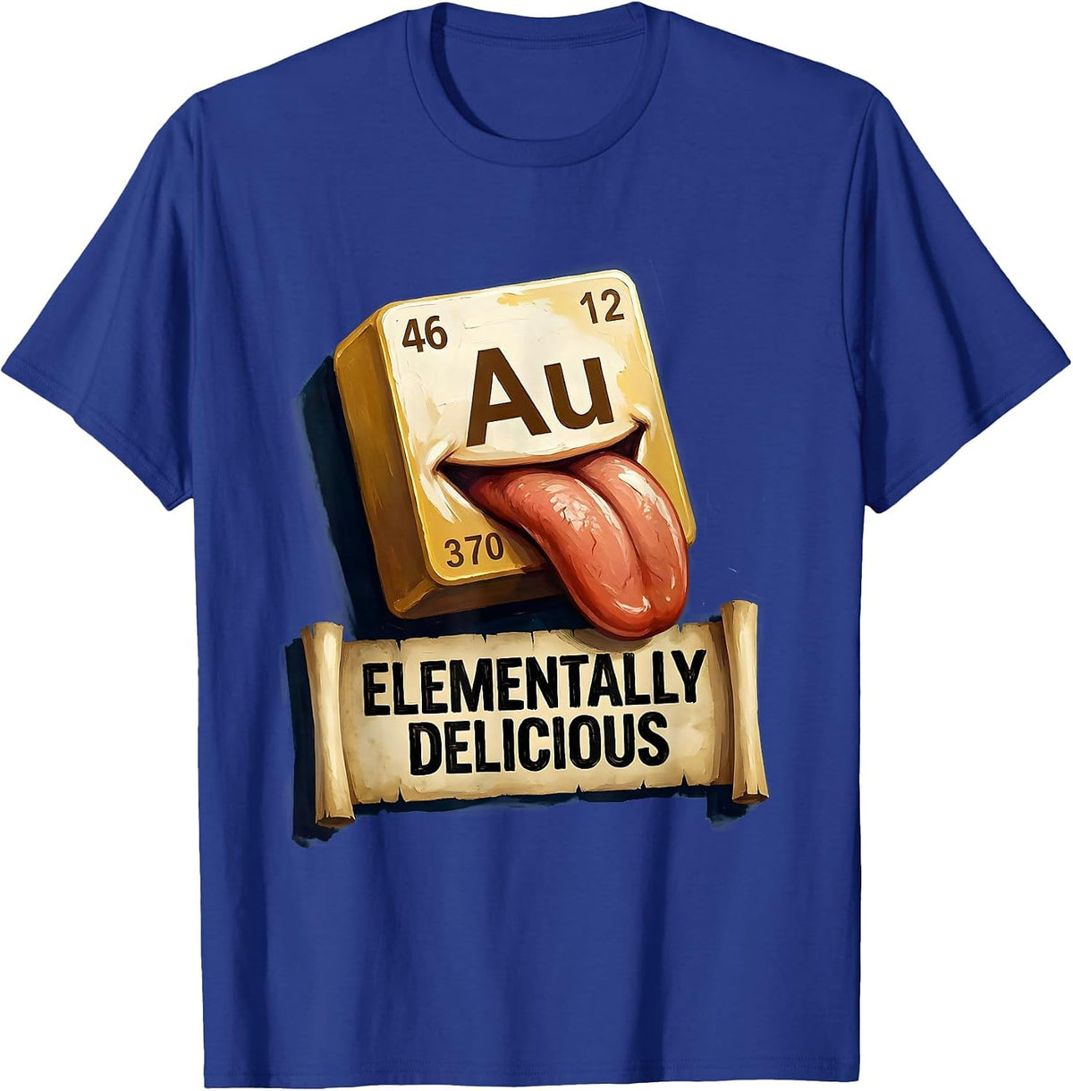 Can I Lick It Periodic Table Elementally Delicious T-Shirt - Royal Blue
