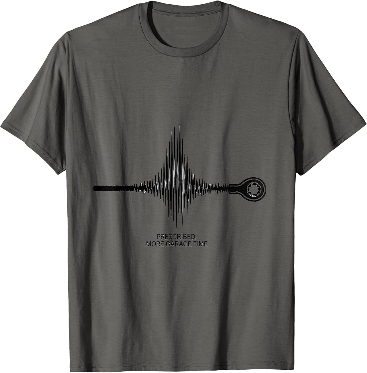 More Garage Time Auto Enthusiast Car Guy Mechanic Humor T-Shirt - Asphalt Grey