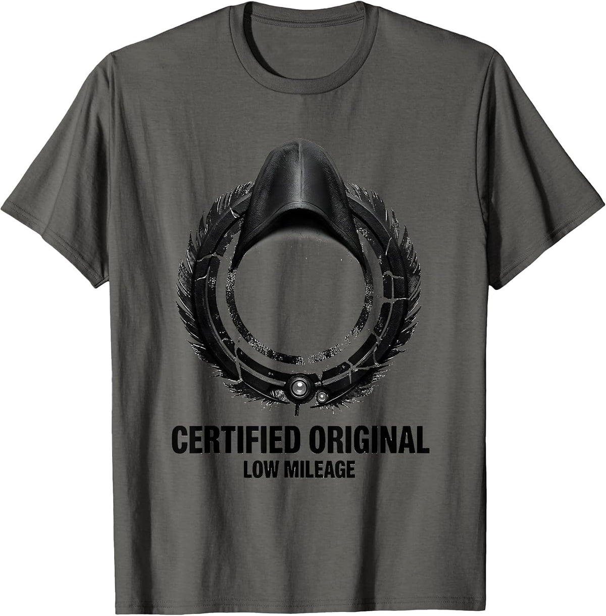 Certified Original, Low Mileage Vintage Muscle Car T-Shirt - Asphalt Grey