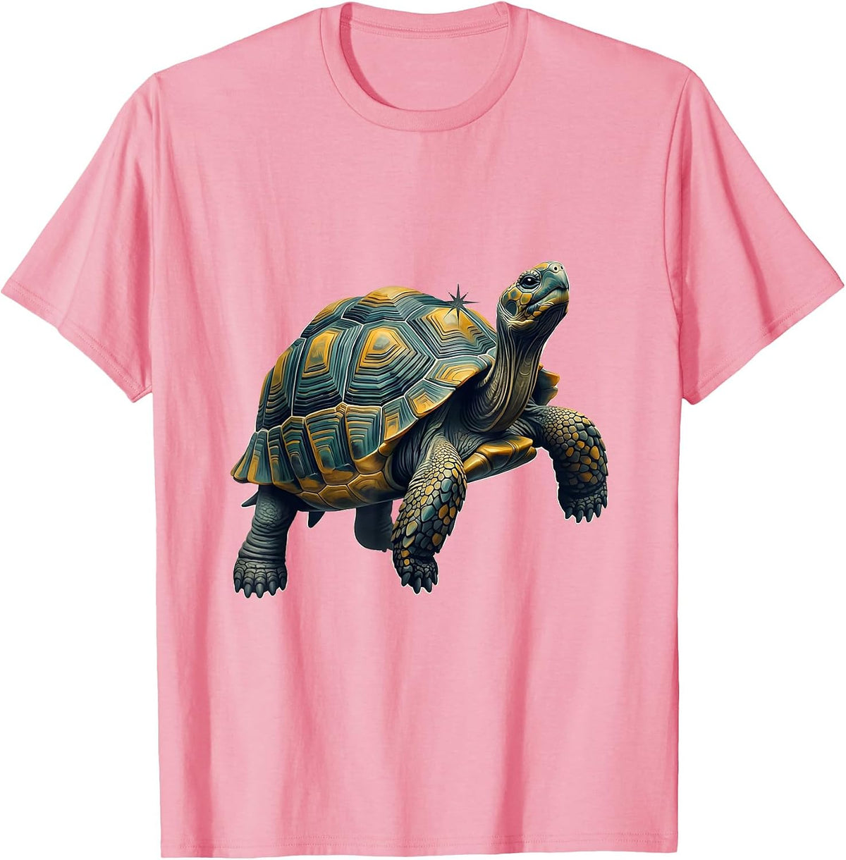 Men's Tortoise Midcentury Modern Pet Lover Humor T-Shirt - Pink