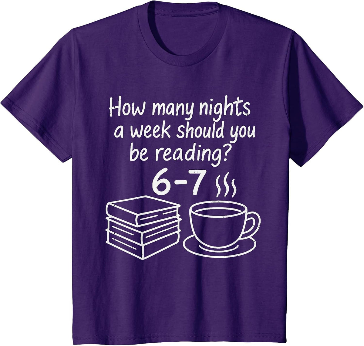 Reading 67 Six Seven English Teacher Book Lover Librarian T-Shirt - Purple