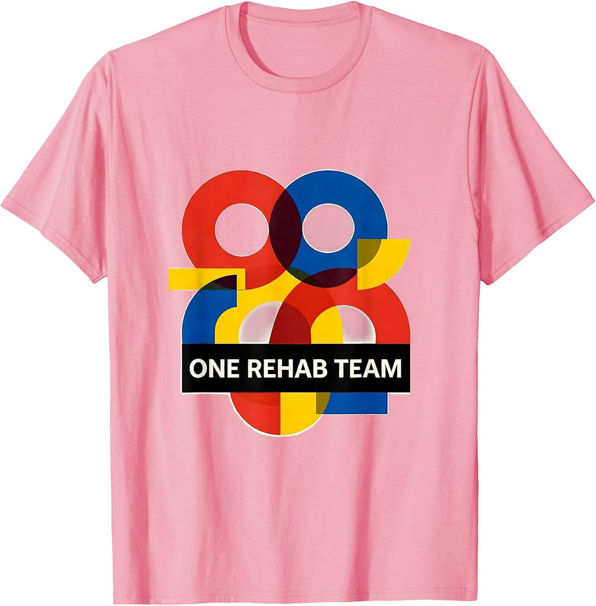 Men's One Rehab Team Modernist Occupational Therapist Physical T-Shirt - Pink