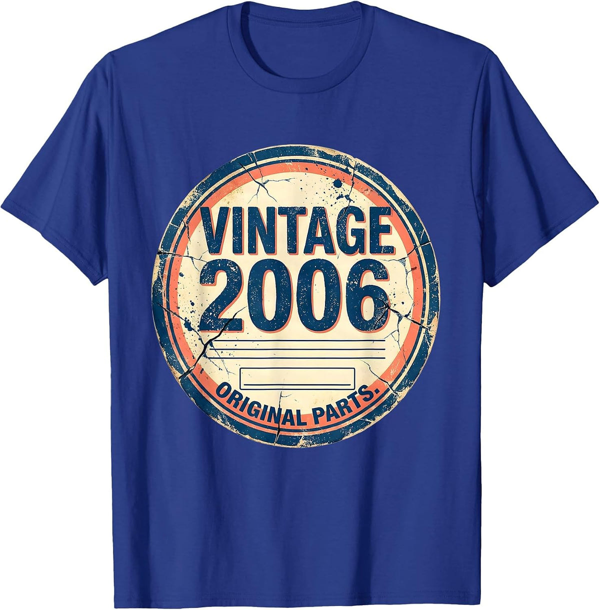 Vintage 2006 Original Parts Limited Edition 21st Birthday T-Shirt - Royal Blue