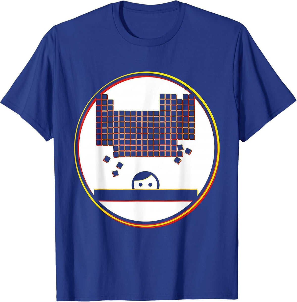 Periodic Table Curious Kid Lab Scene T-Shirt - Royal Blue