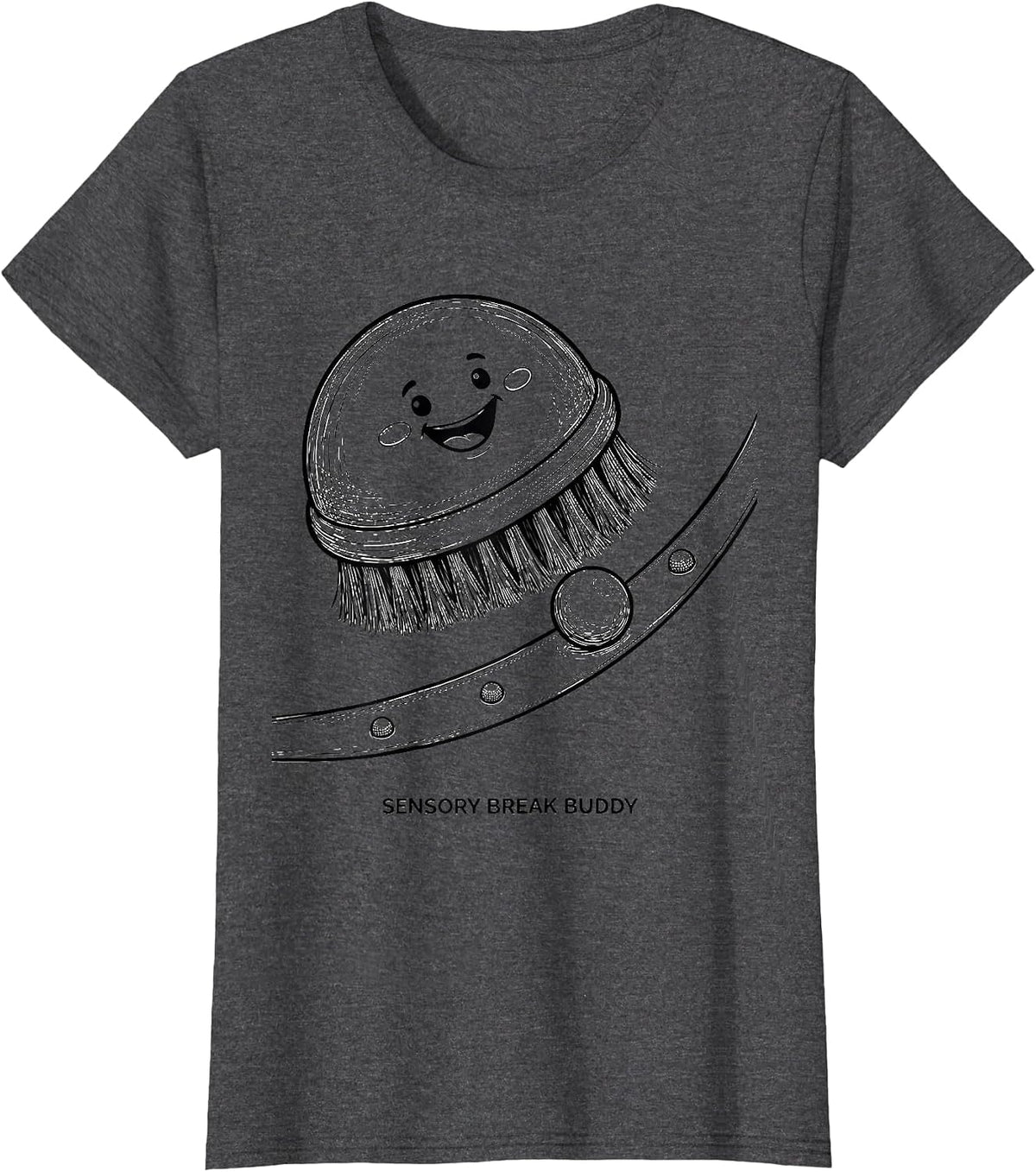 Women's Sensory Break Buddy Playful Occupational Therapy OT Student T-Shirt - Dark Heather Grey