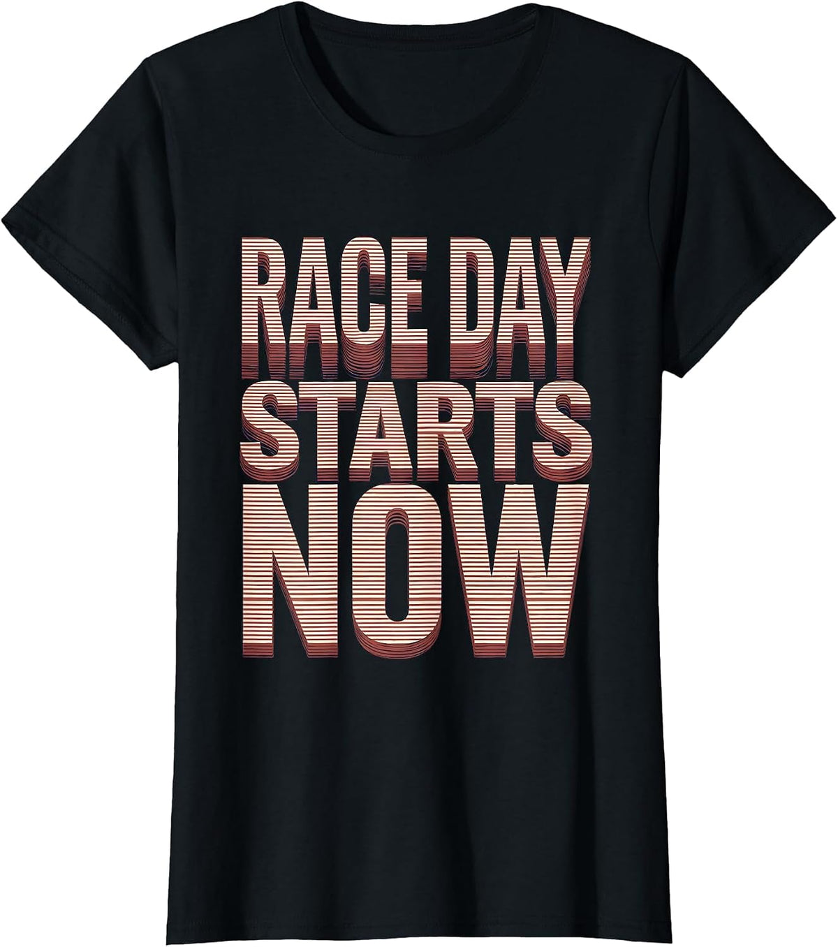 Race Day Starts Now Patriotic Drag Racing Fan Checkered Flag T-Shirt - Black