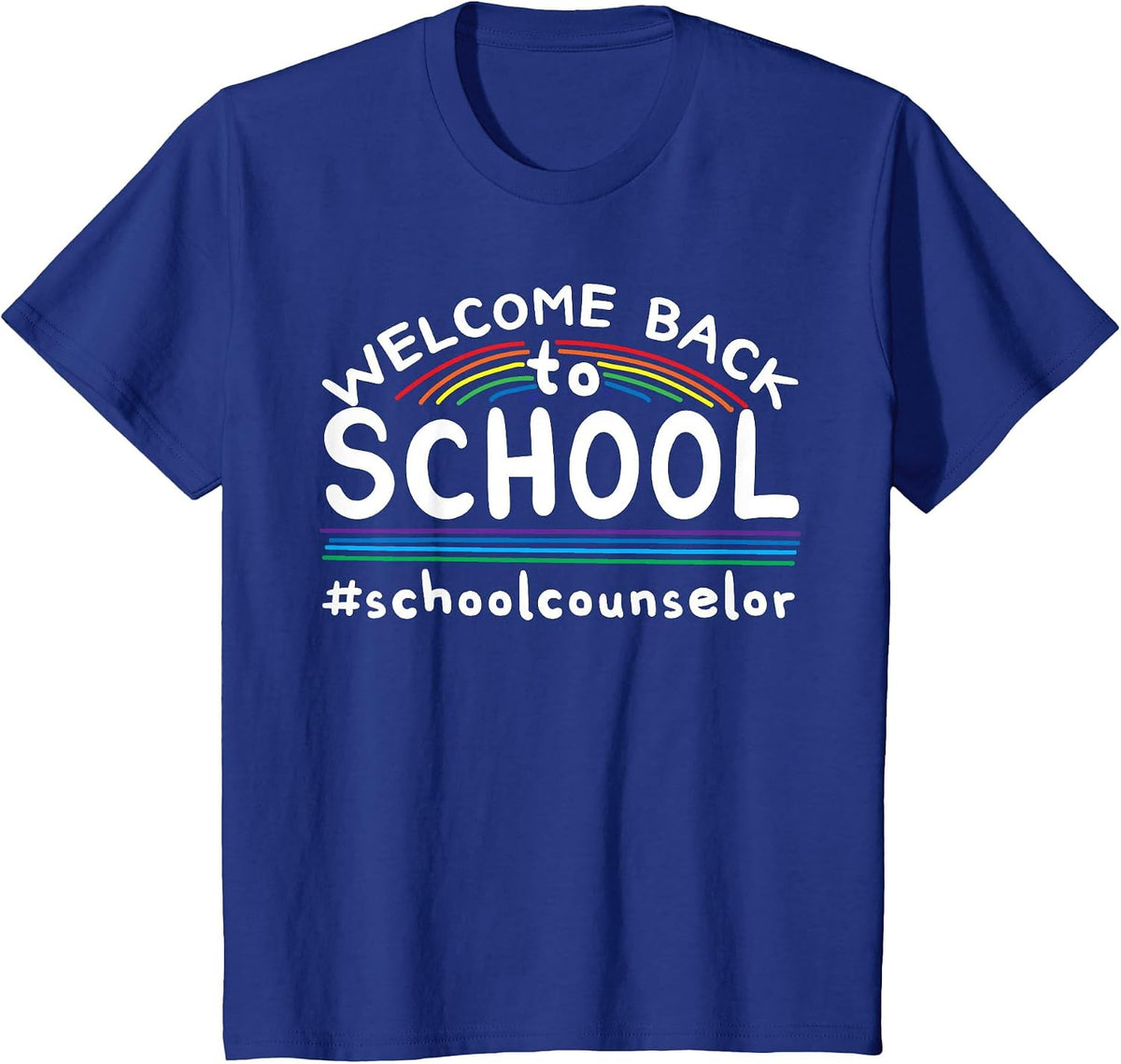 Welcome Back to School Counselor T-Shirt - Royal Blue