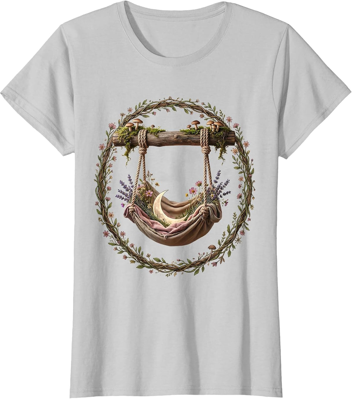 Women's Occupational Therapy Sensory Swing Illustration T-Shirt - Silver Grey