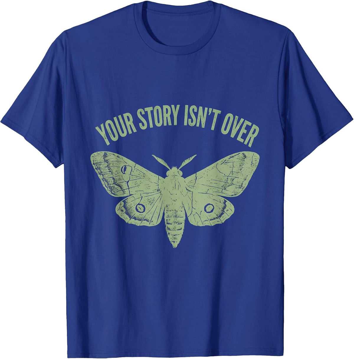 Your Story Isn't Over School Counselor Design T-Shirt - Royal Blue