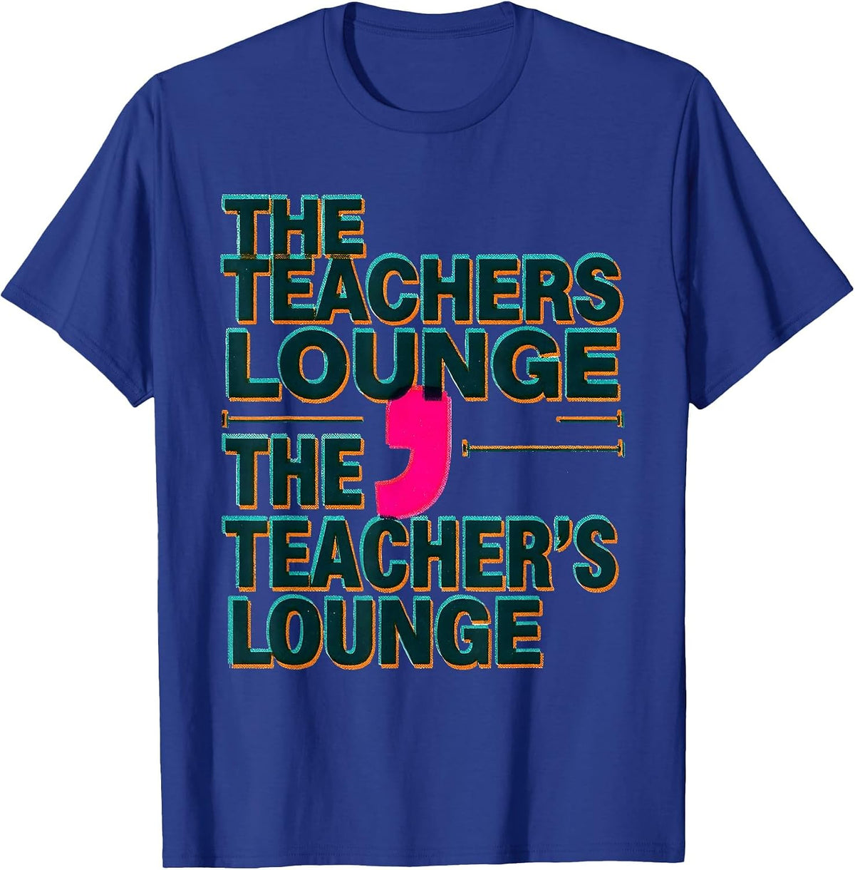 Men's The Teachers Lounge The Teacher's Lounge Funny Grammar T-Shirt - Royal Blue