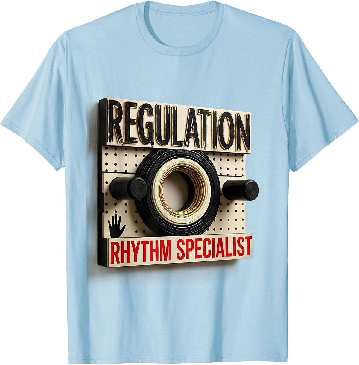 Men's Regulation Rhythm Specialist Occupational Therapy Sensory T-Shirt - Baby Blue
