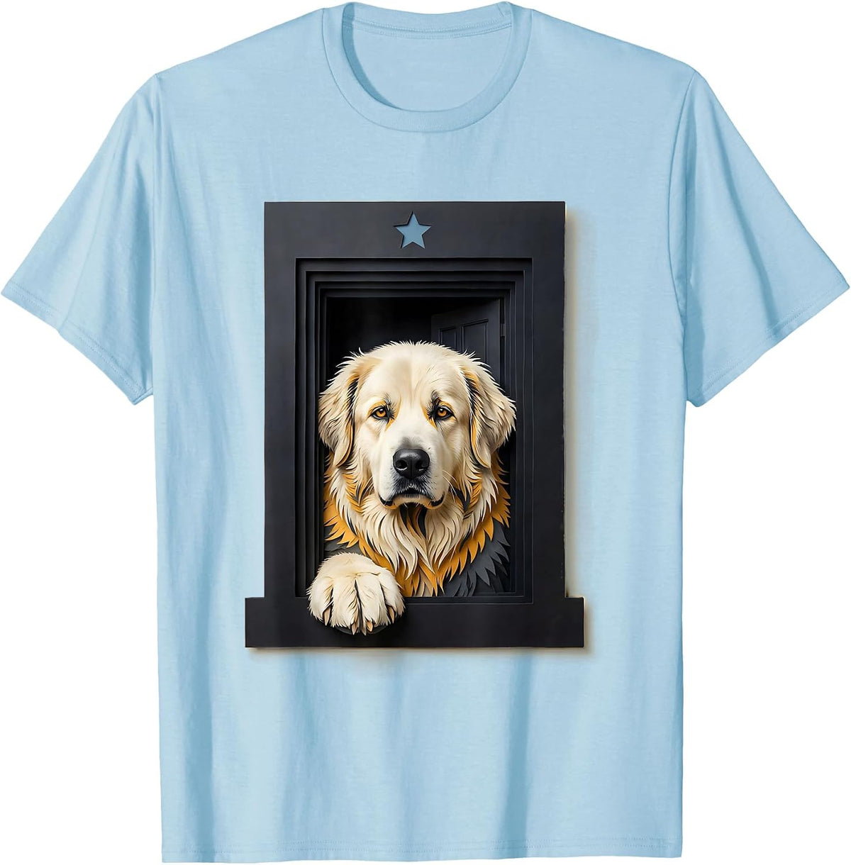 Men's Great Pyrenees Dog Breed Funny Pet Lover Gift T-Shirt - Baby Blue