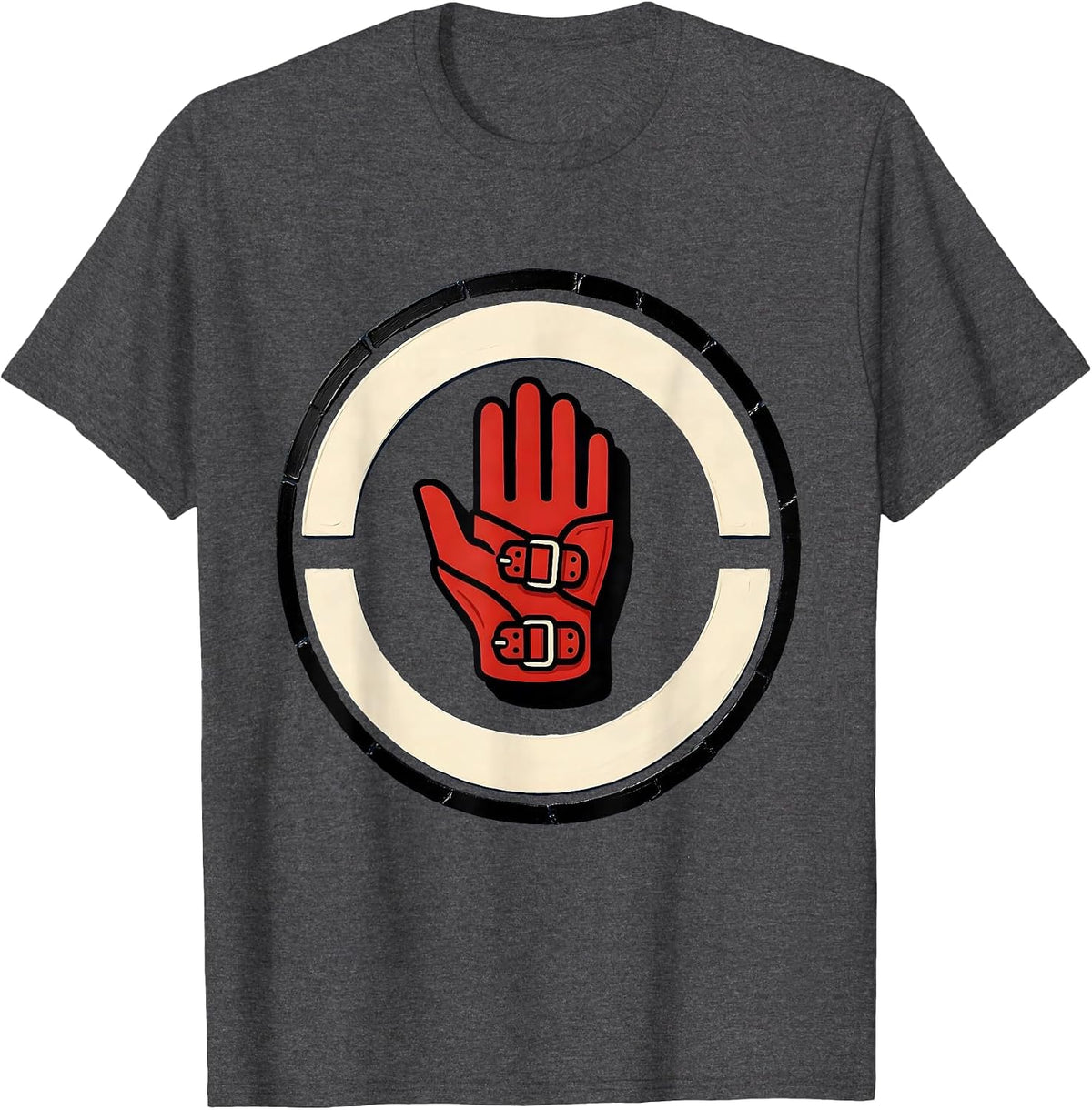 Sealed Wrist Splint Occupational Therapy Badge OT Humor T-Shirt - Dark Heather Grey