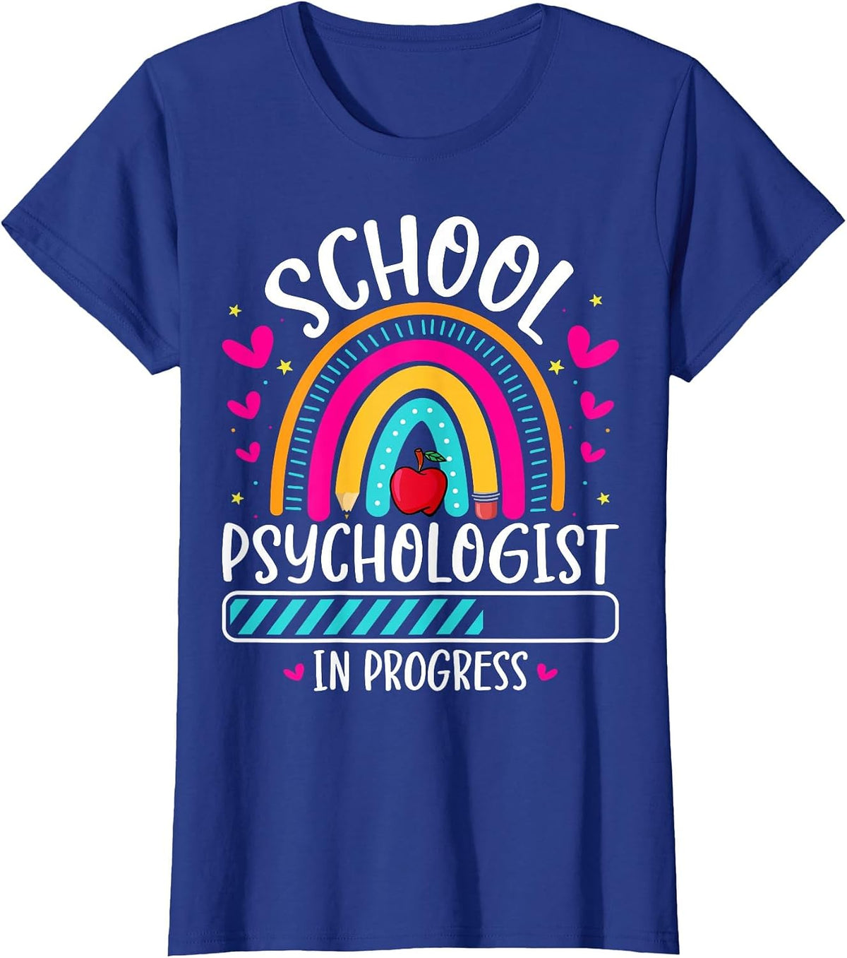Future School Psychologist in Progress Psychology Counselor T-Shirt - Royal Blue