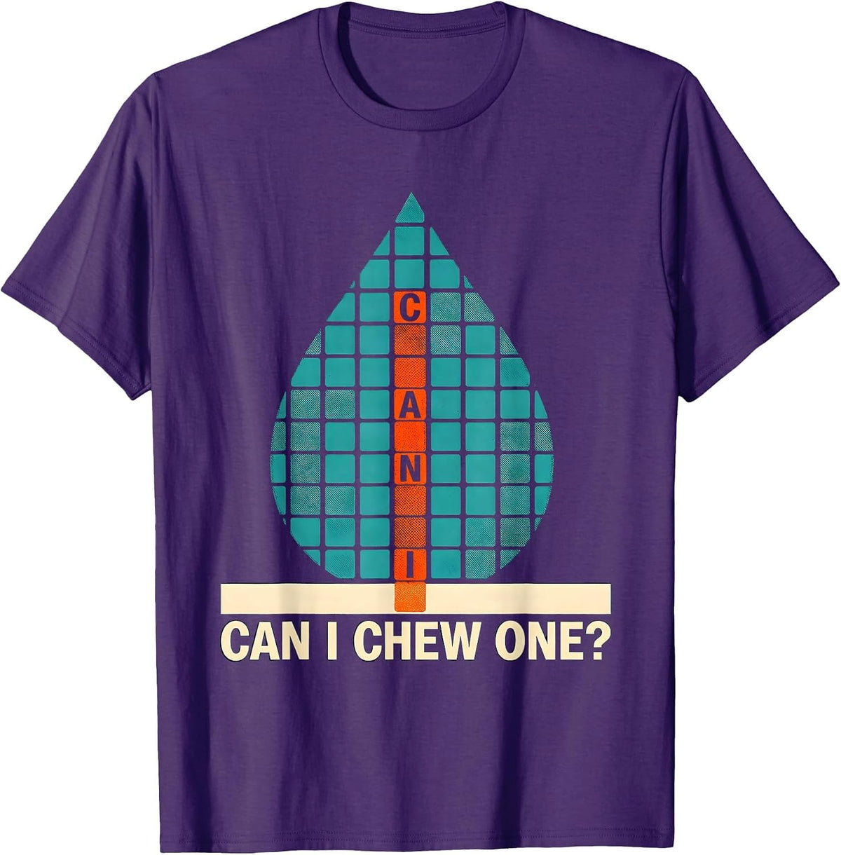 Can I Chew One Funny Periodic Table Science Teacher Humor T-Shirt - Purple