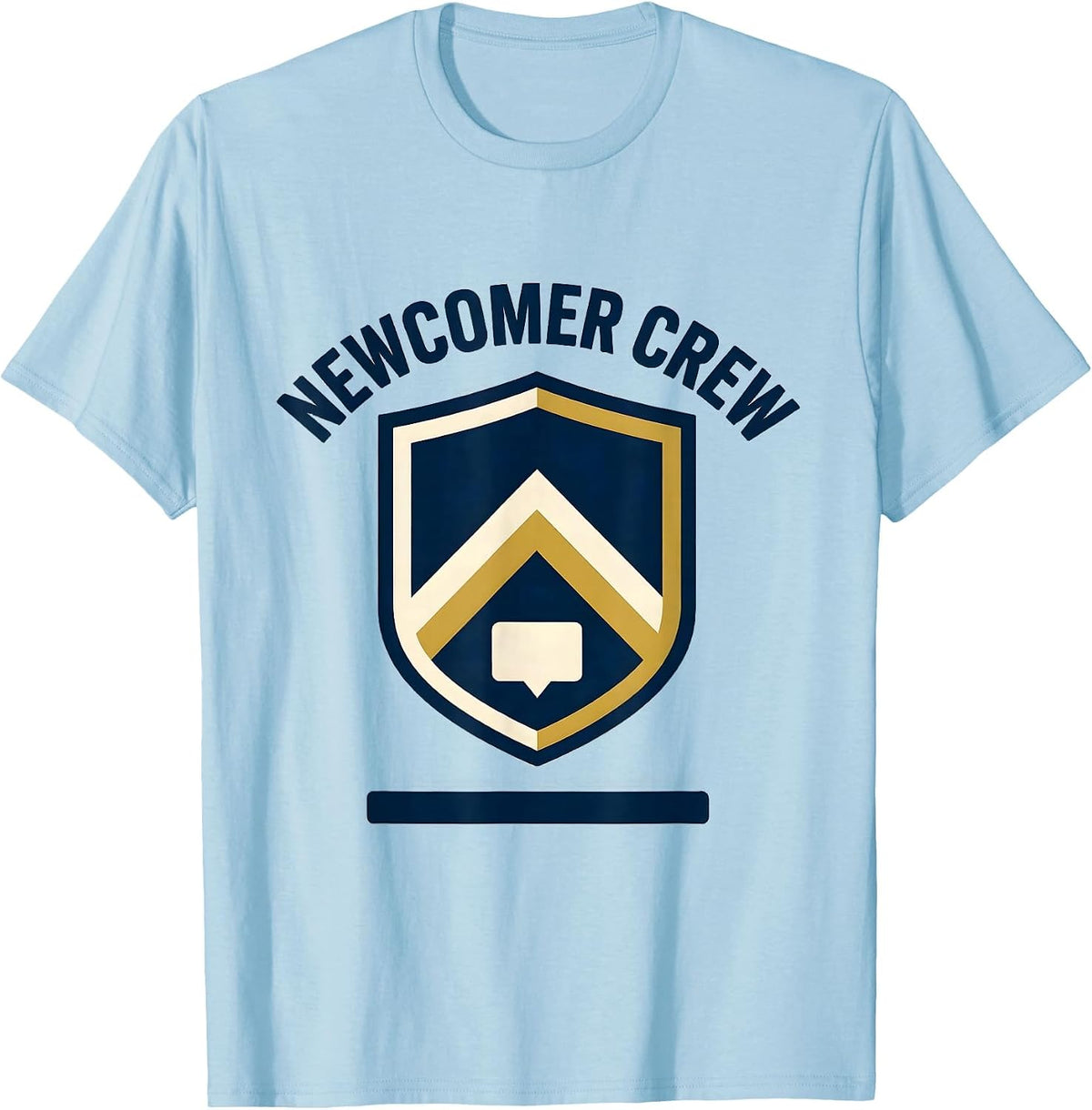 Men's Newcomer Crew ESL Teacher Multilingual Squad English T-Shirt - Baby Blue