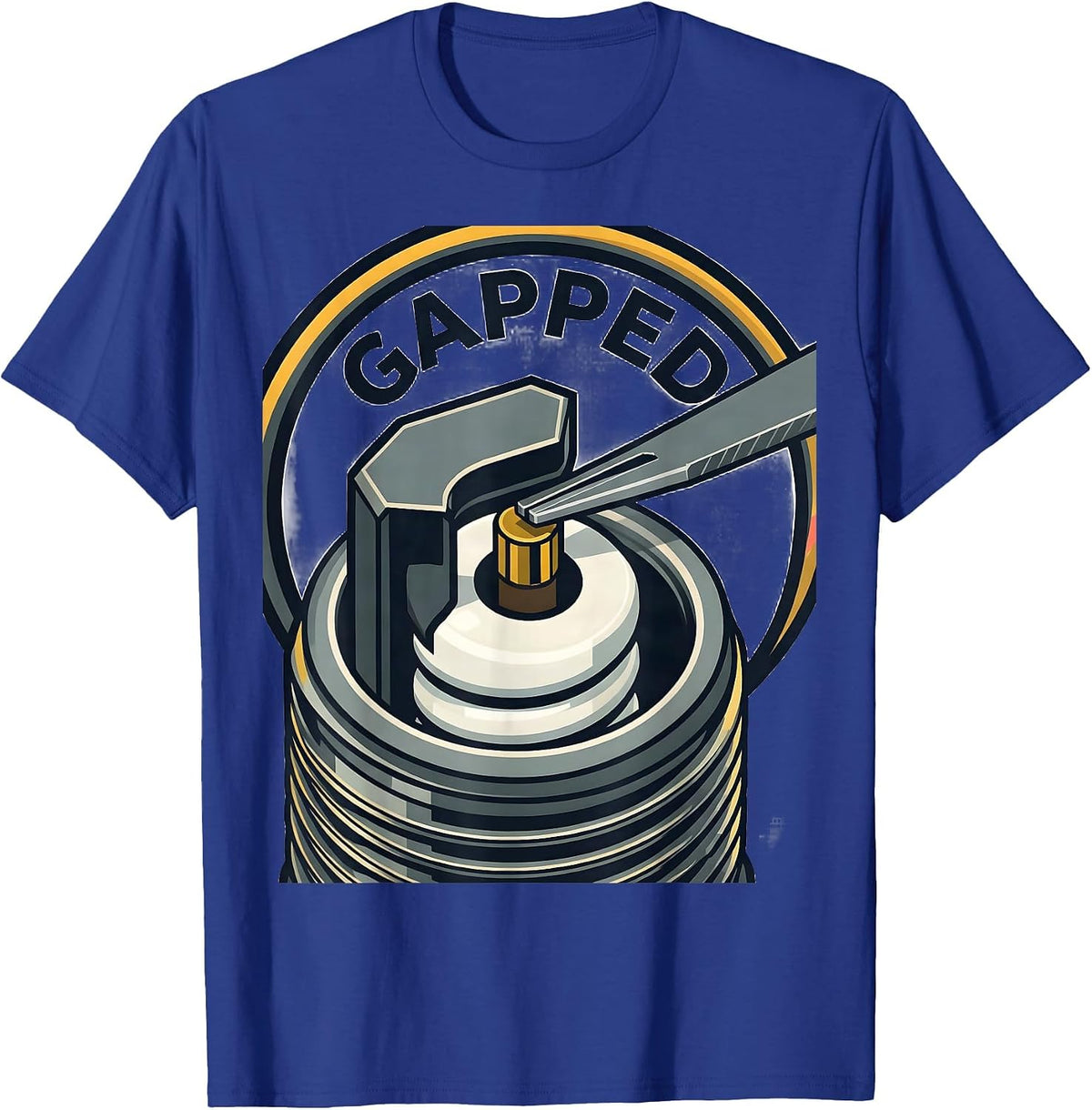 Gapped Funny Car Guy Car Enthusiast Mechanic Gift T-Shirt - Royal Blue