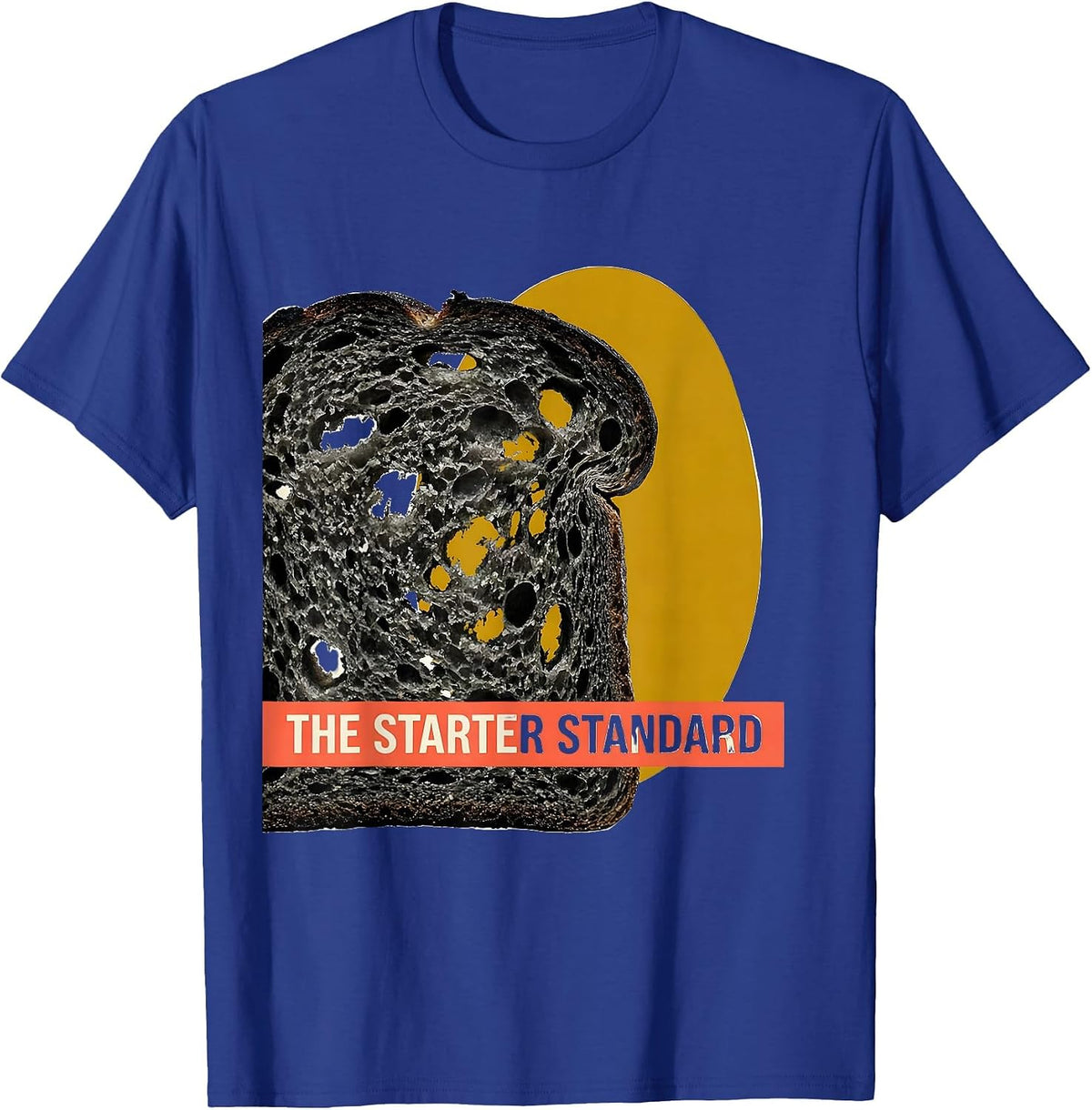 The Starter Standard Midcentury Modern Bread Baker Sourdough T-Shirt - Royal Blue