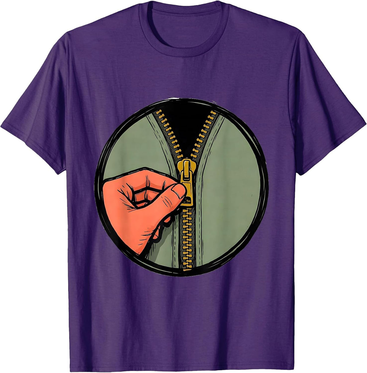 Zip It Occupational Therapy Badge Funny OT Gift T-Shirt - Purple