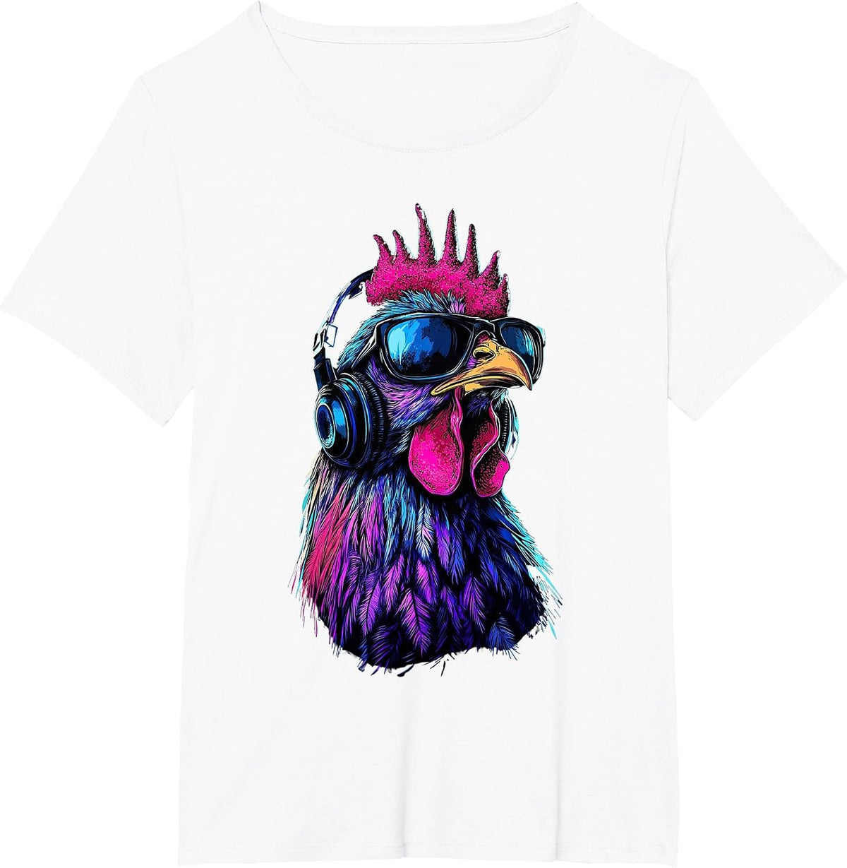 Funny Chicken Cool Graffiti Urban Art Street T-Shirt - White