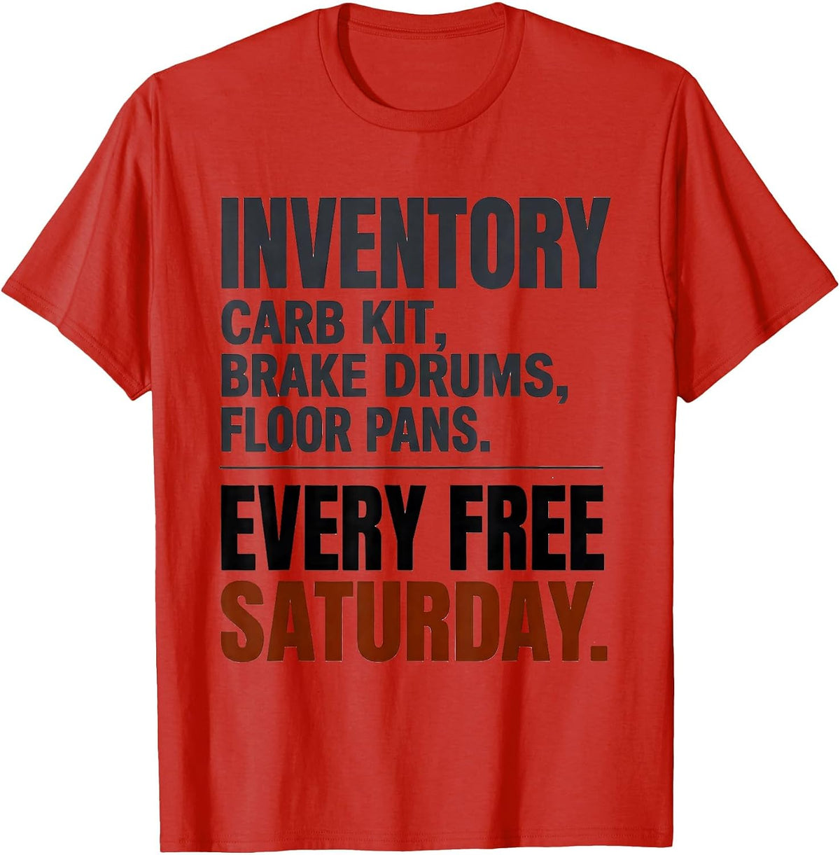 Men's Inventory Classic Car Guy Deadpan Humor T-Shirt - Red