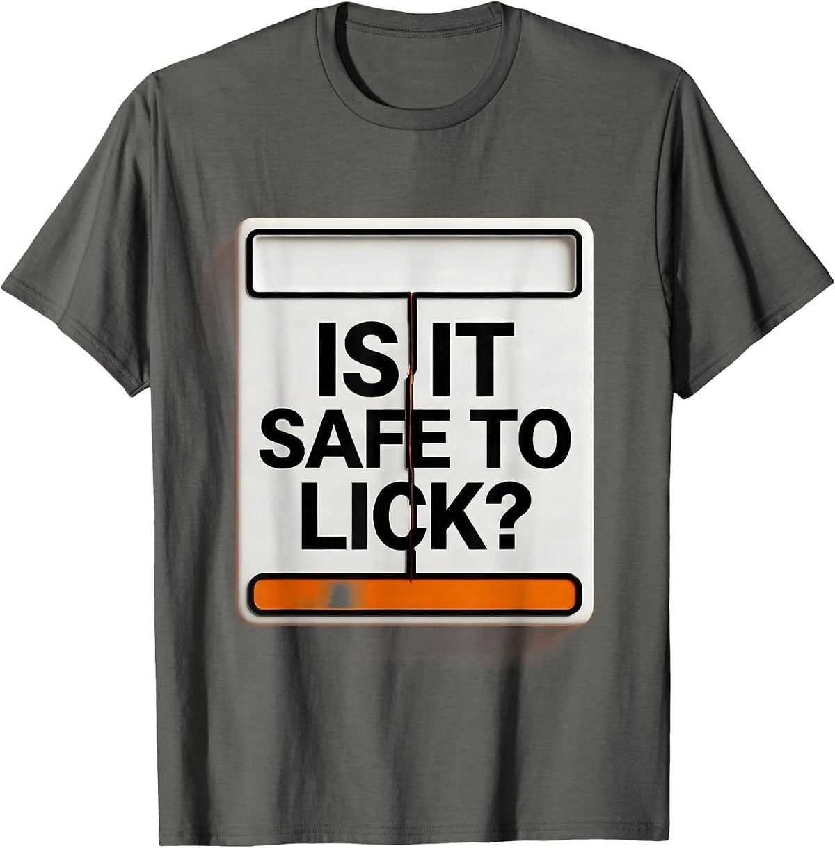 Men's Is It Safe To Lick Funny Periodic Table Science Teacher Gift T-Shirt - Asphalt Grey