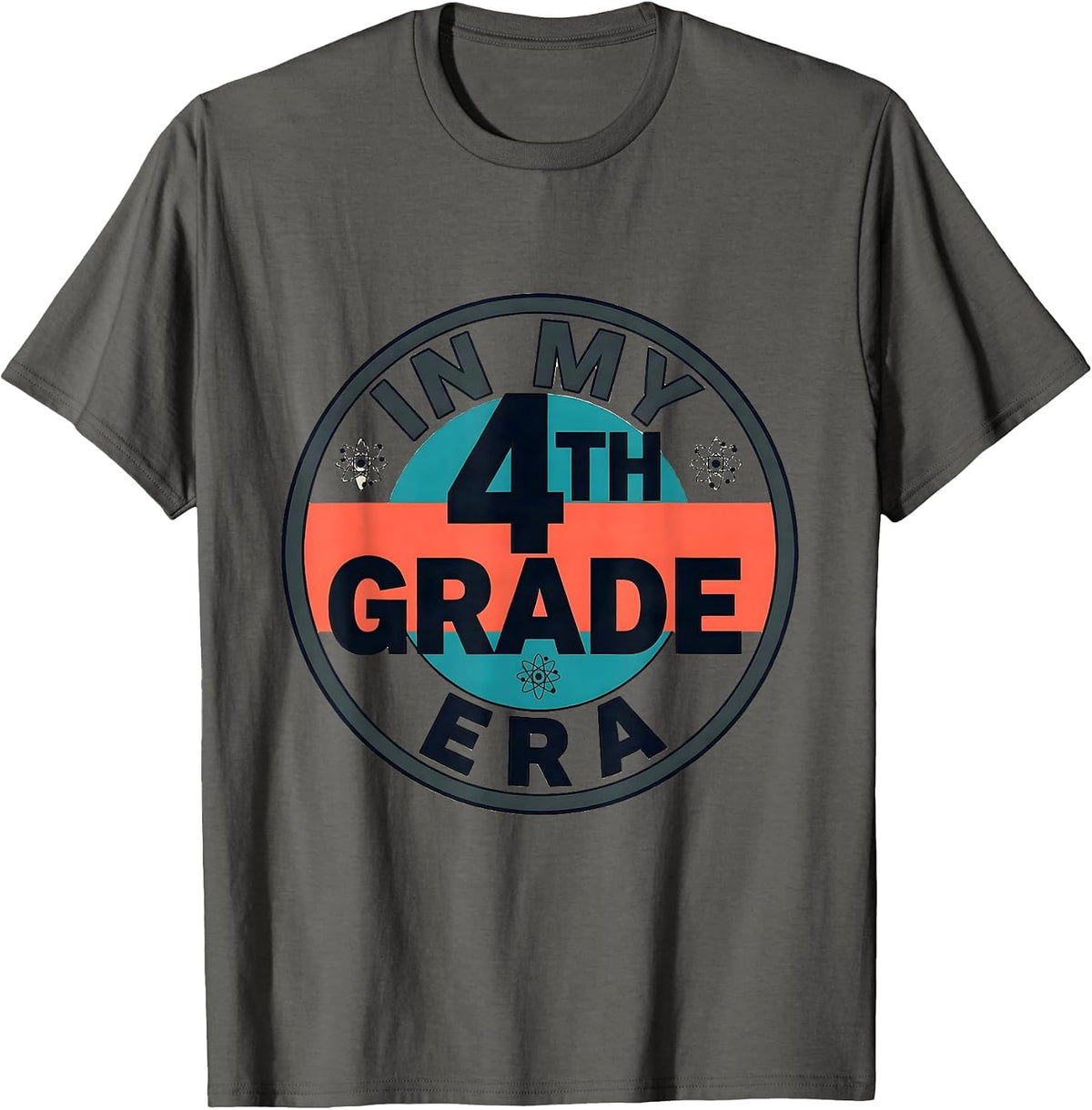 Men's In My 4th Grade Era Midcentury Modern Back to School T-Shirt - Asphalt Grey