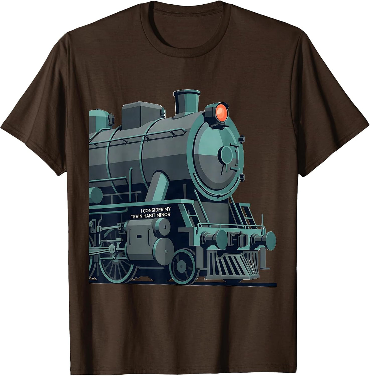 I Consider My Train Habit Minor Funny Train Enthusiast Model T-Shirt - Brown
