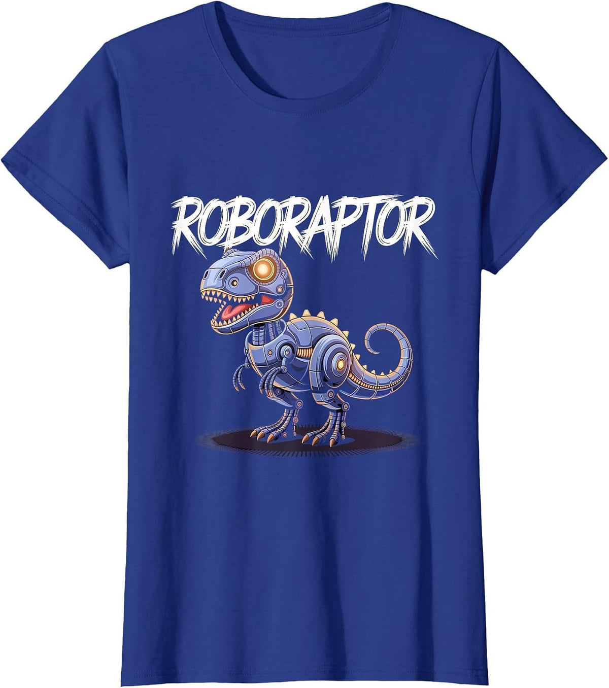 Robot Dinosaur T-Rex Robotic Engineer Dino Funny Robotics T-Shirt - Royal Blue