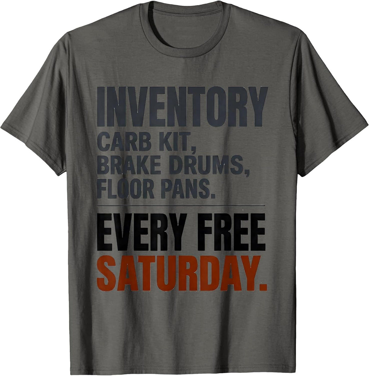 Men's Inventory Classic Car Guy Deadpan Humor T-Shirt - Asphalt Grey