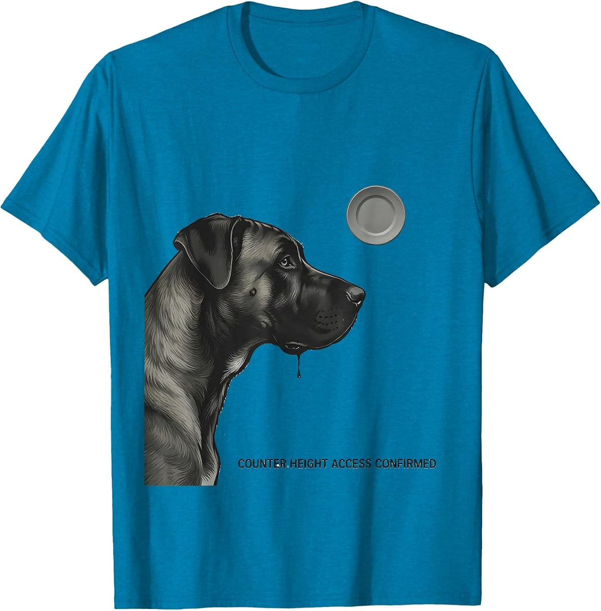 Counter Height Access Confirmed Funny Great Dane Dog Mom Dog T-Shirt - Sapphire Blue